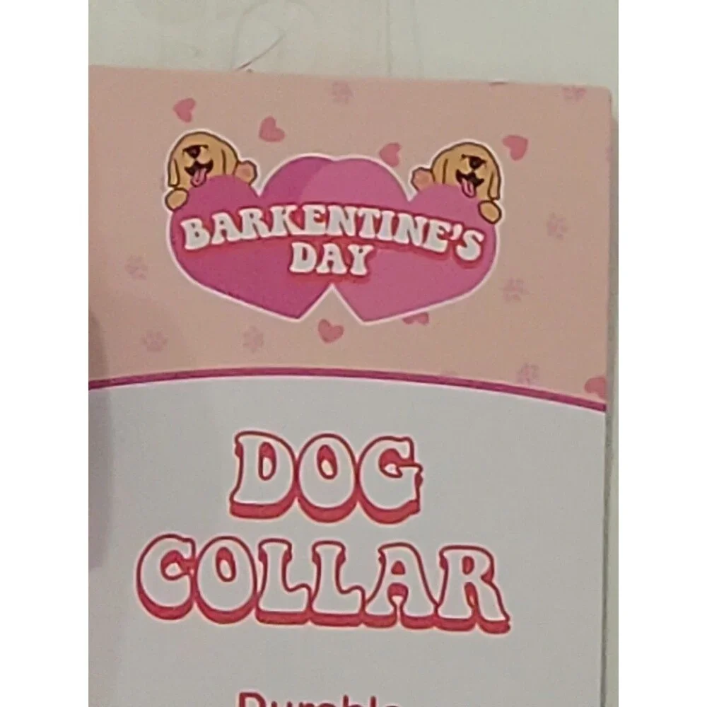 Pink Paw Prints And Hearts Valentines Dog Collar Fits Most Small To Medium‎ Dogs